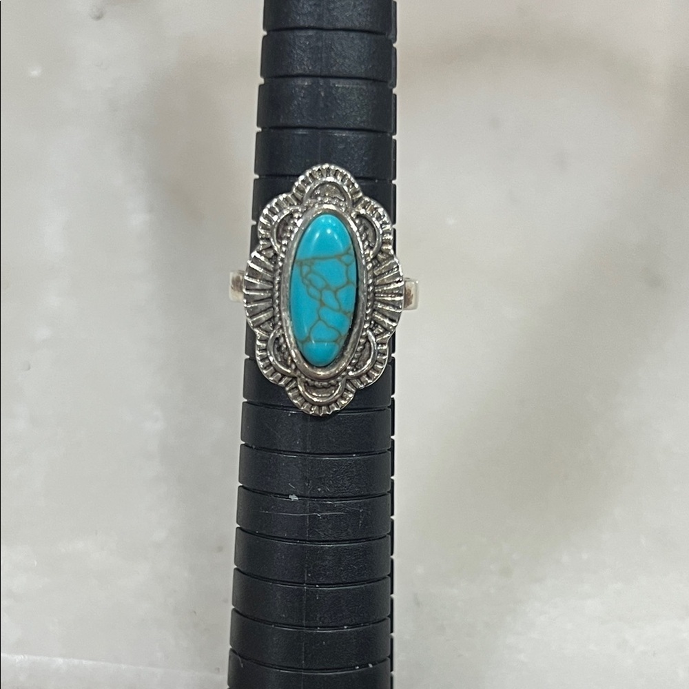 Artisan Kingman Turquoise and Silver Ring